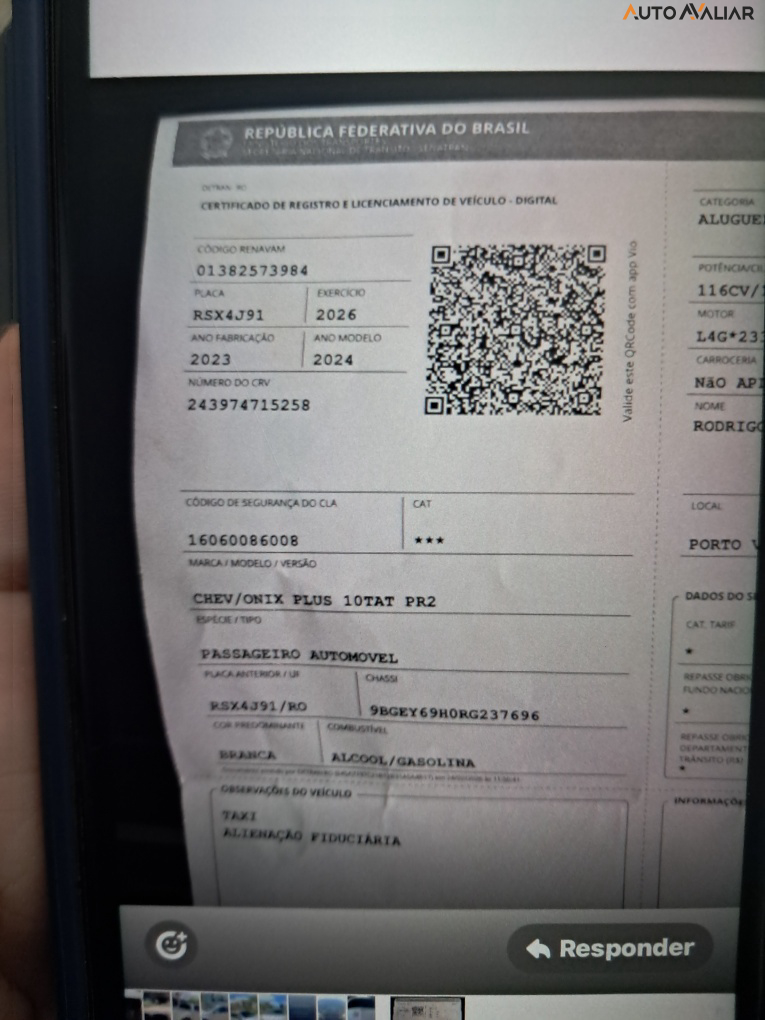 CHEVROLET ONIX 1.0 TURBO FLEX PLUS PREMIER AUTOM&Aacute;TICO