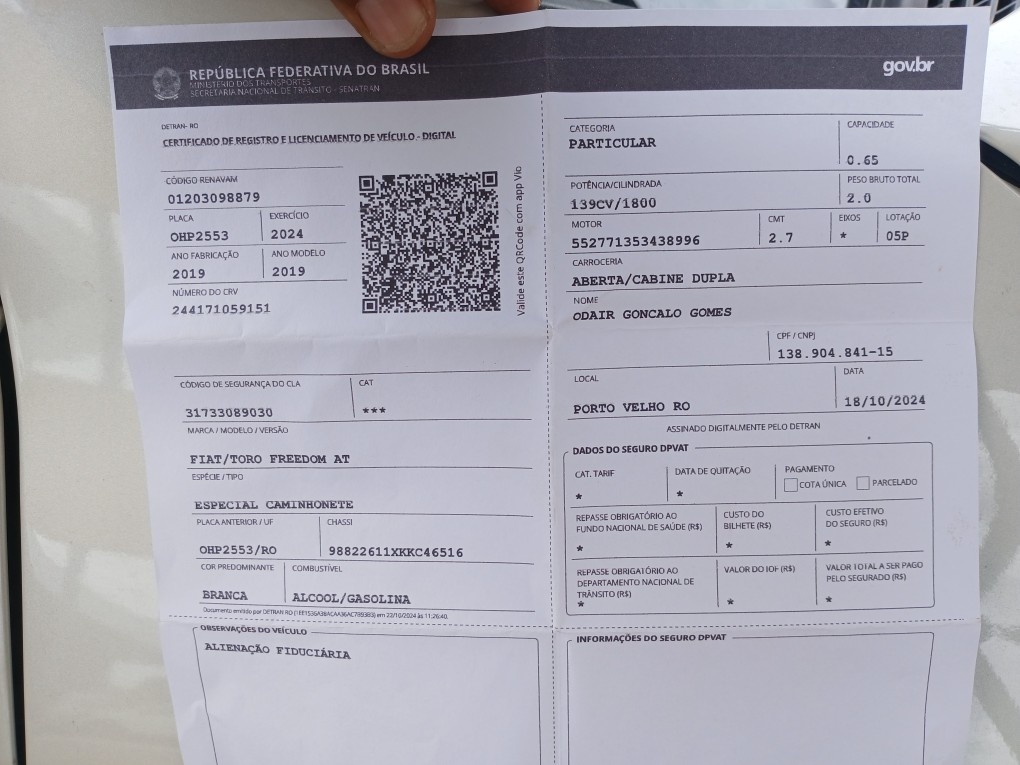 FIAT TORO 1.8 16V EVO FLEX FREEDOM AT6