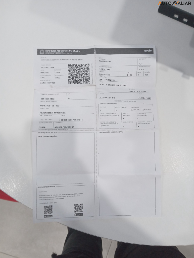 VOLKSWAGEN NIVUS 1.0 200 TSI TOTAL FLEX HIGHLINE AUTOMÁTICO