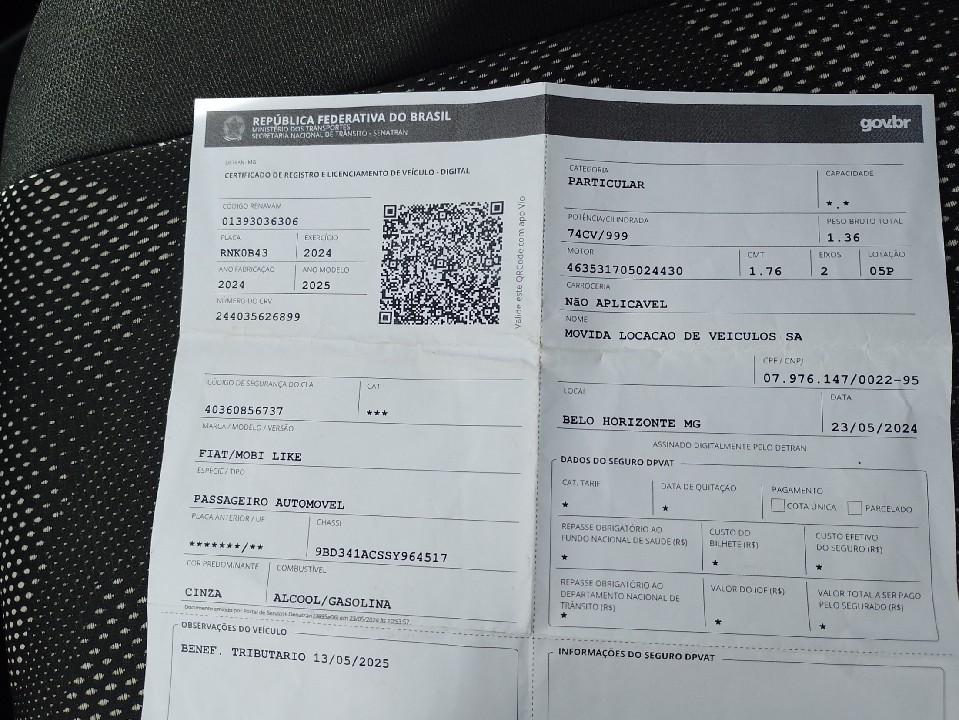 FIAT MOBI 1.0 EVO FLEX LIKE. ON MANUAL