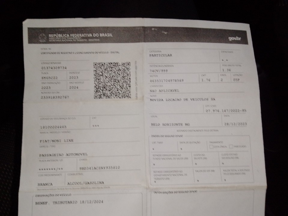 FIAT MOBI 1.0 EVO FLEX LIKE. ON MANUAL