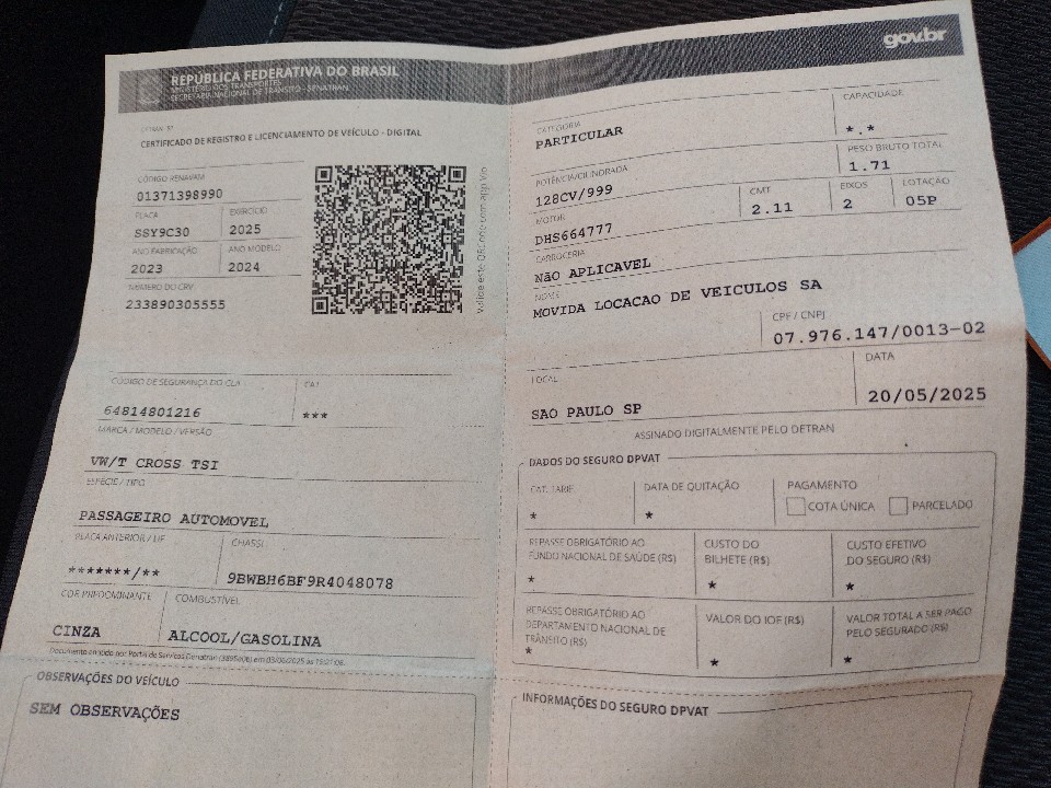 VOLKSWAGEN T-CROSS 1.0 200 TSI TOTAL FLEX AUTOM&Aacute;TICO