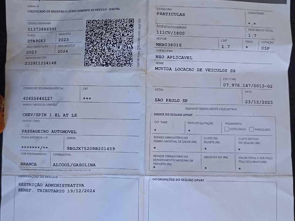 CHEVROLET SPIN 1.8 LS 8V FLEX 4P AUTOMATICO