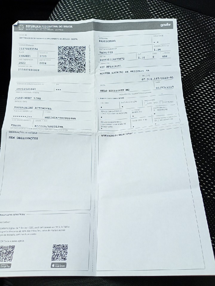 FIAT MOBI 1.0 EVO FLEX LIKE. ON MANUAL