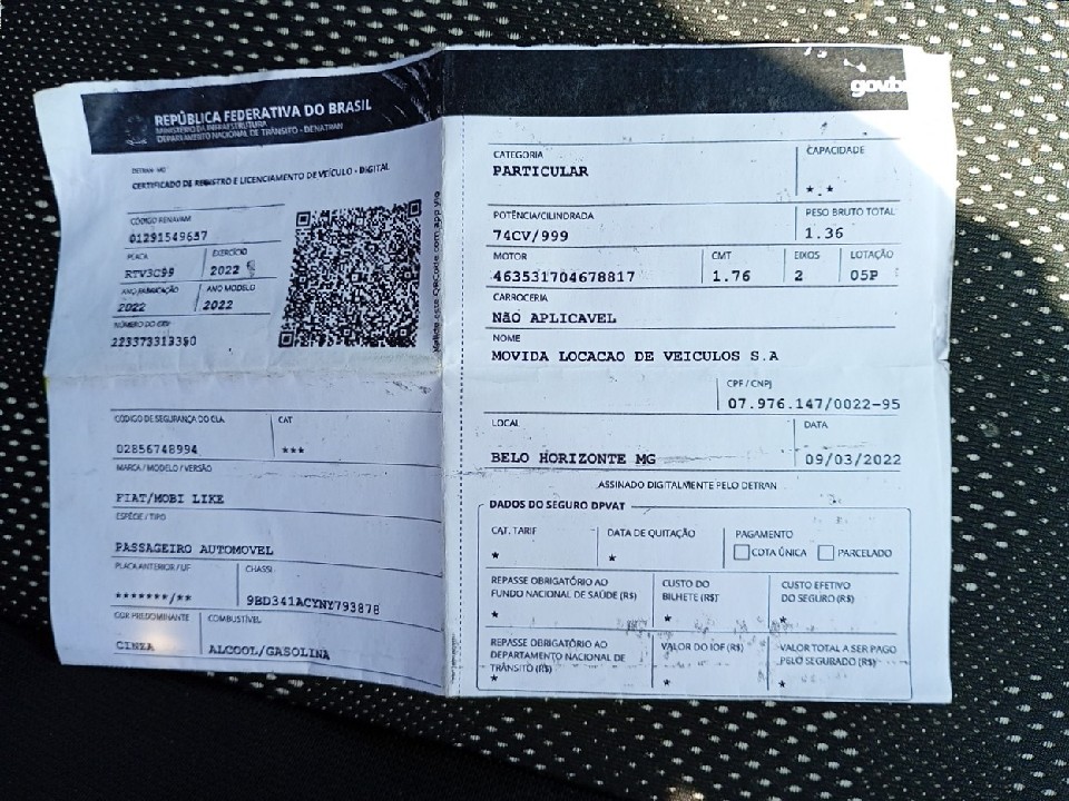 FIAT MOBI 1.0 EVO FLEX LIKE. MANUAL