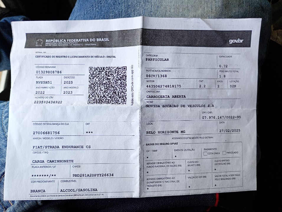 FIAT STRADA 1.4 FIRE FLEX ENDURANCE CS MANUAL