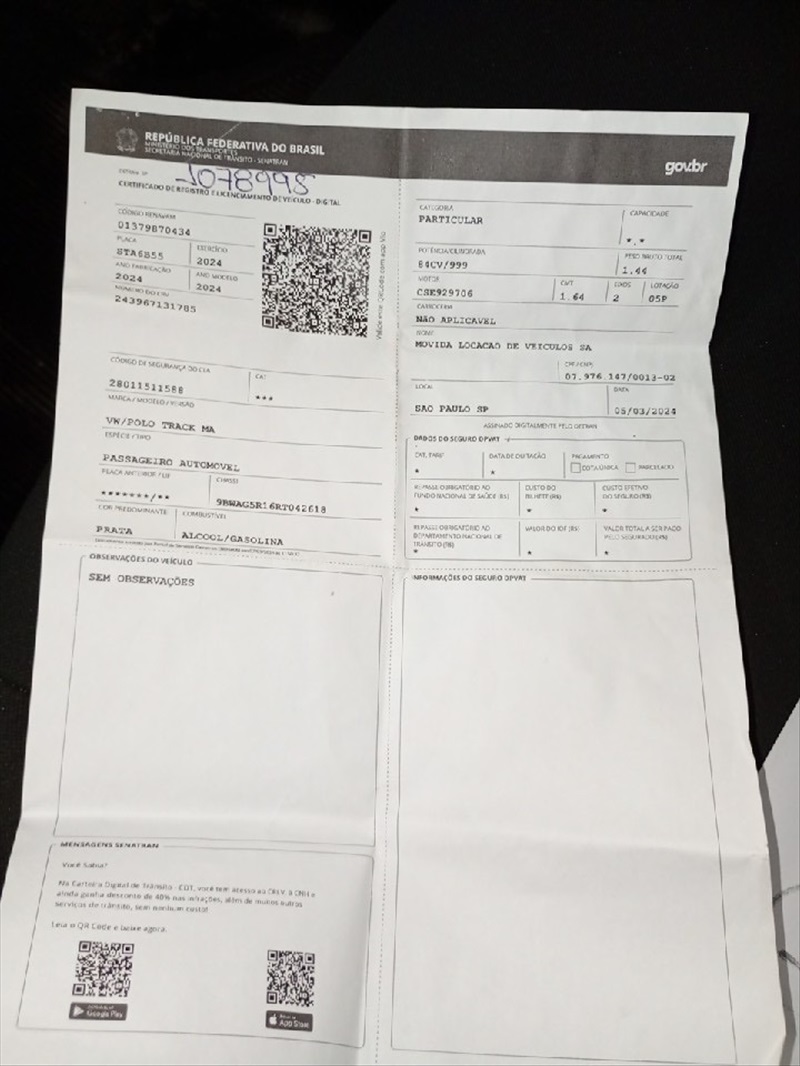 VOLKSWAGEN POLO 1.0 MPI TRACK MANUAL