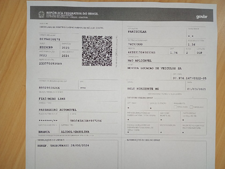 FIAT MOBI 1.0 EVO FLEX LIKE. ON MANUAL