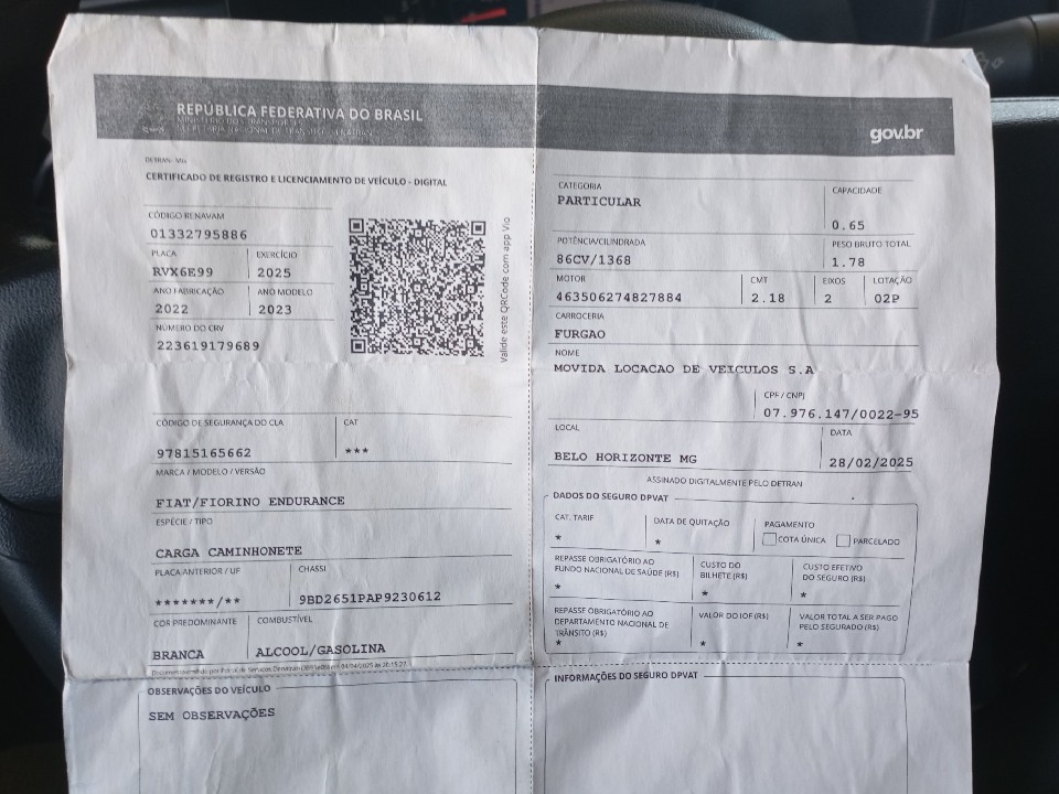 FIAT FIORINO 1.4 MPI FURGAO 8V FLEX 2P MANUAL