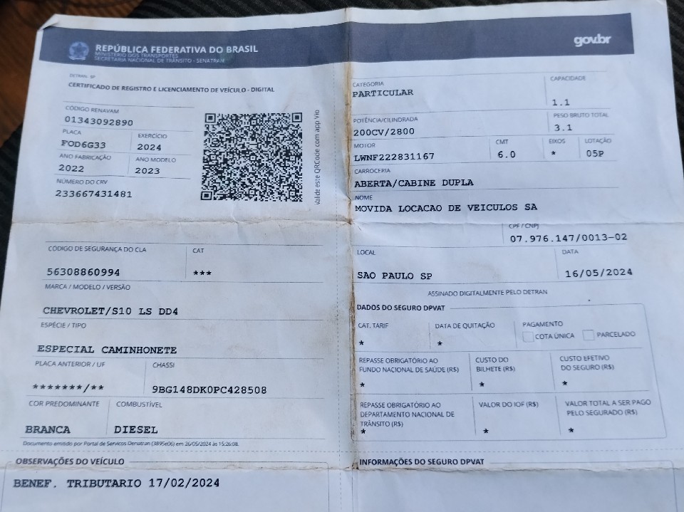 CHEVROLET S10 2.8 LS 4X4 CD 16V TURBO DIESEL 4P MANUAL