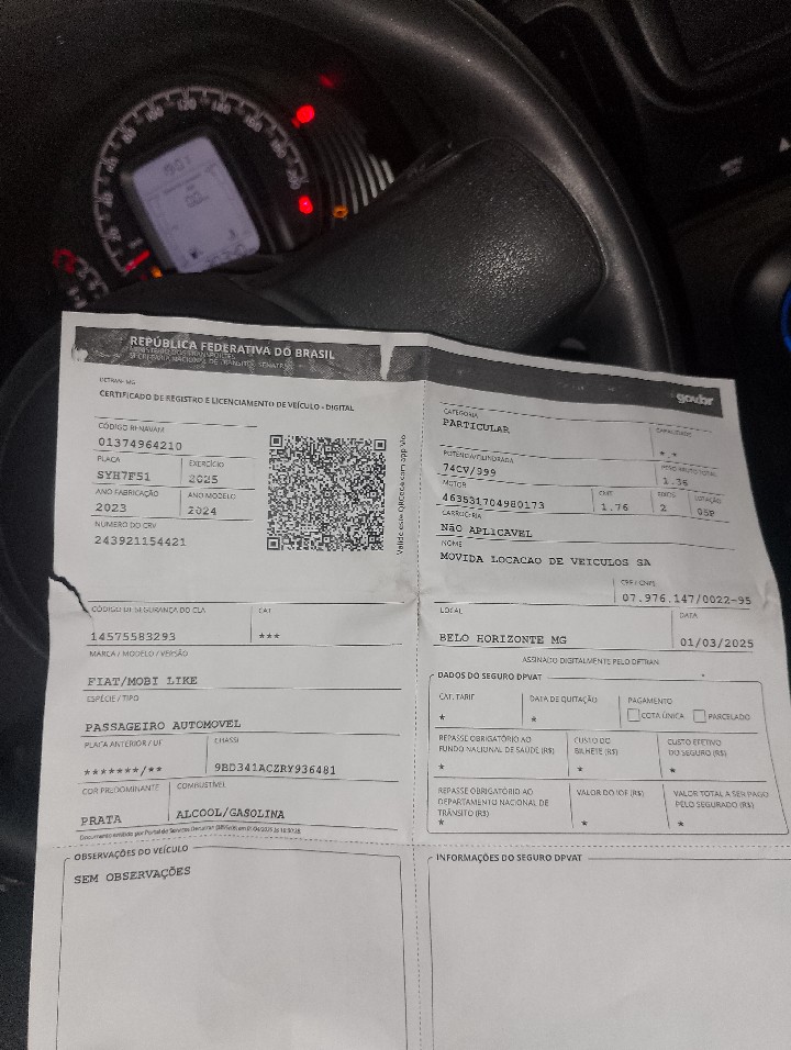 FIAT MOBI 1.0 EVO FLEX LIKE. ON MANUAL